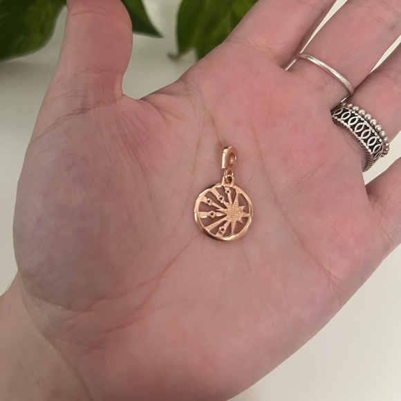 NWT Pandora ME Rose Gold Rays of Life Medallion Charm - Picture 6 of 7